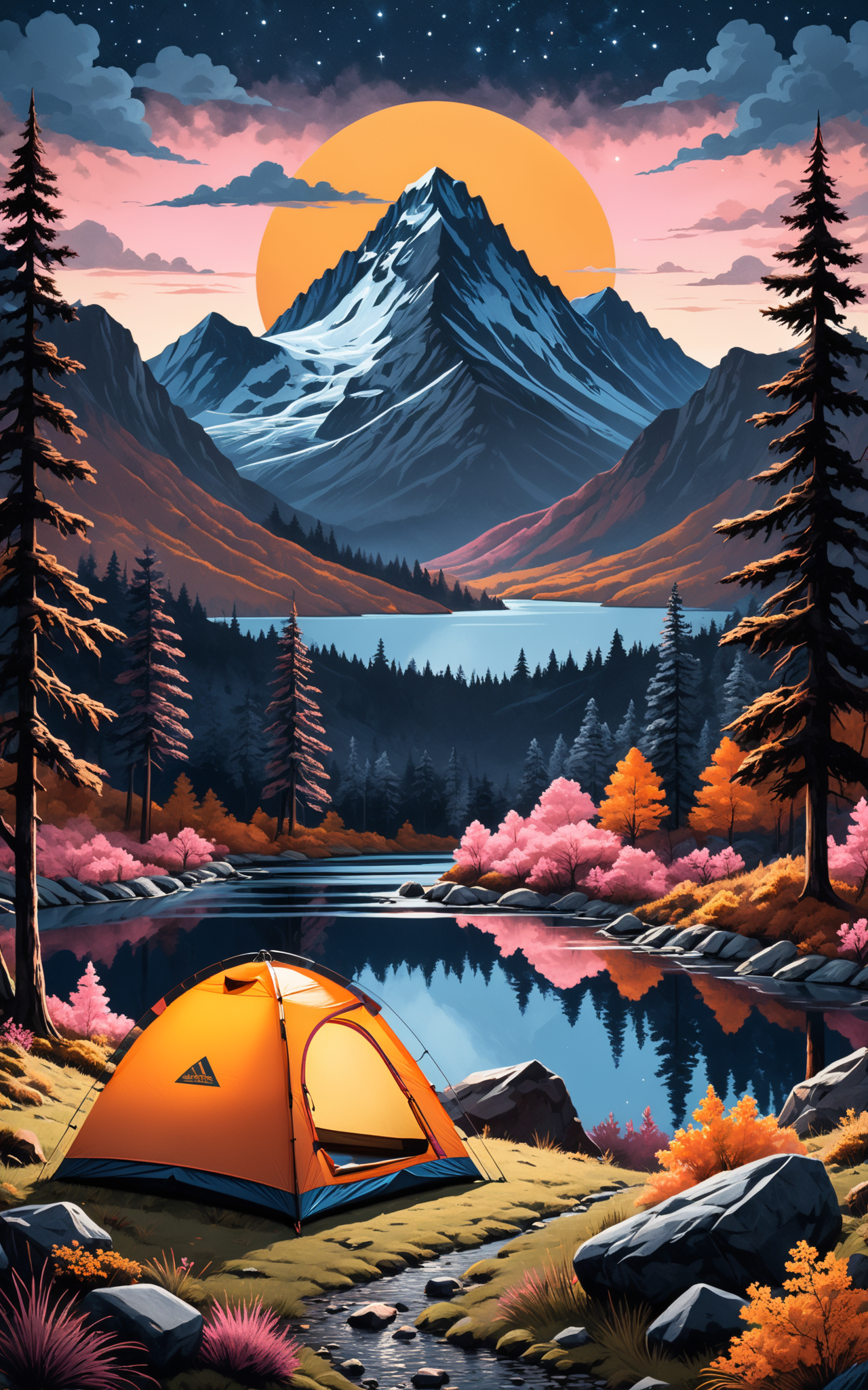 04254-1067494002-wild camp day in the park, in the style of dark indigo and amber, detailed nature depictions, dark gray and pink, screen printin.png